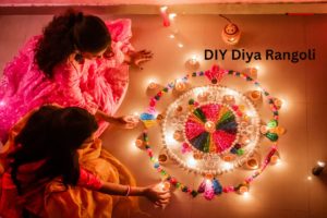 DIY Diya Rangoli