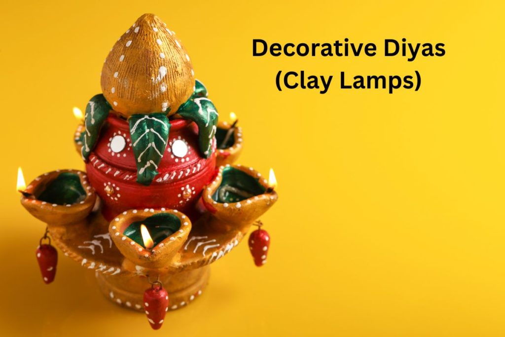 Decorative Diyas (Clay Lamps)
