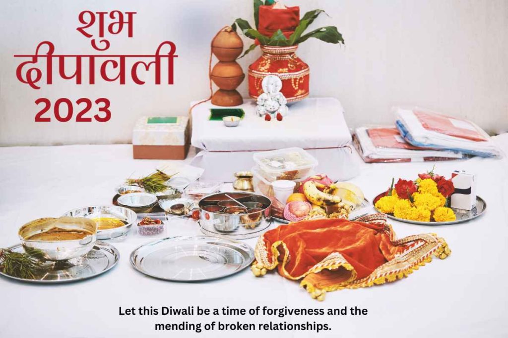 Perform the Diwali Puja with Your Family, Seeking Blessings (3)