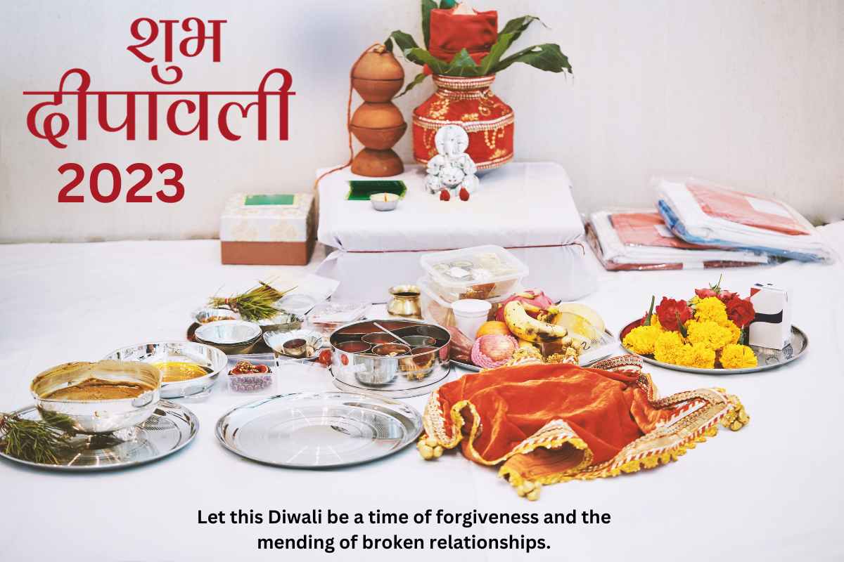 Perform the Diwali Puja with Your Family, Seeking Blessings