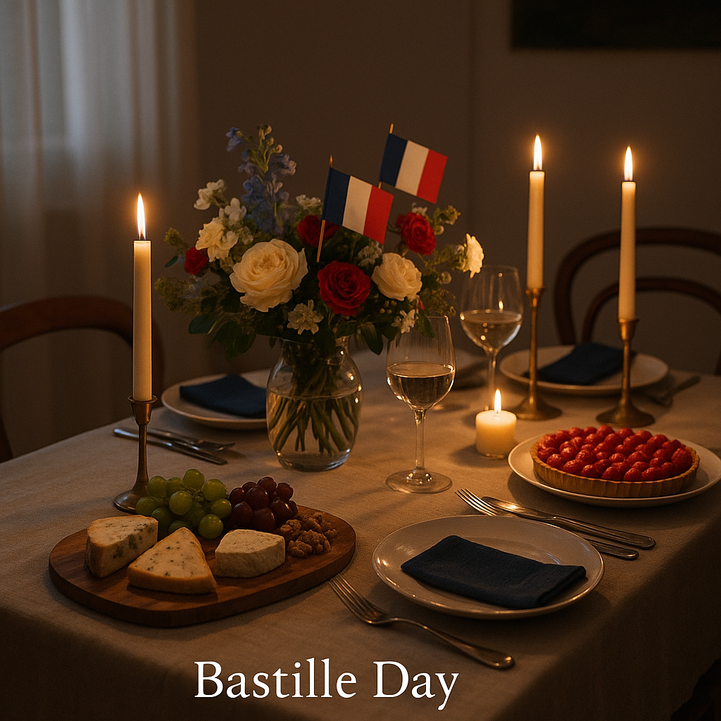 At-home Bastille Day 2026 dinner celebration