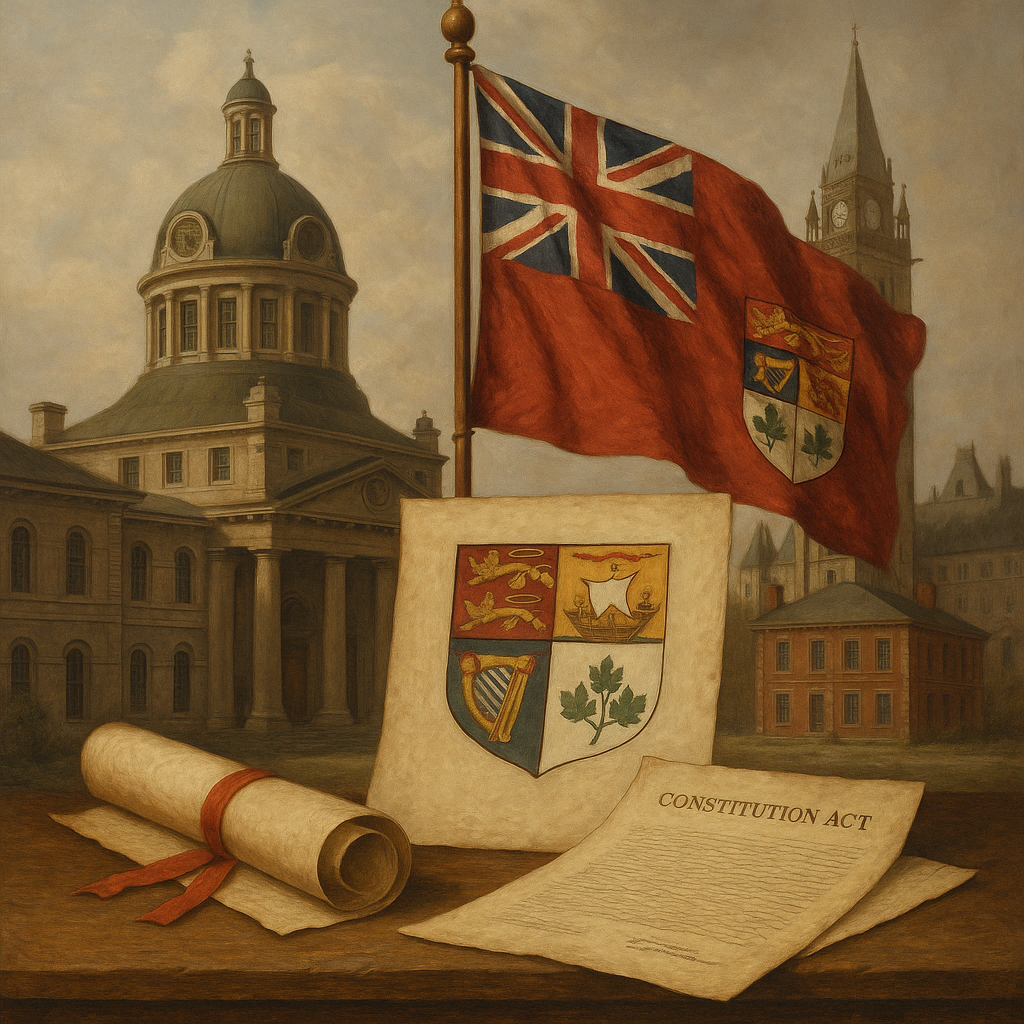 Historical scene representing the origins of Canada Day 2026