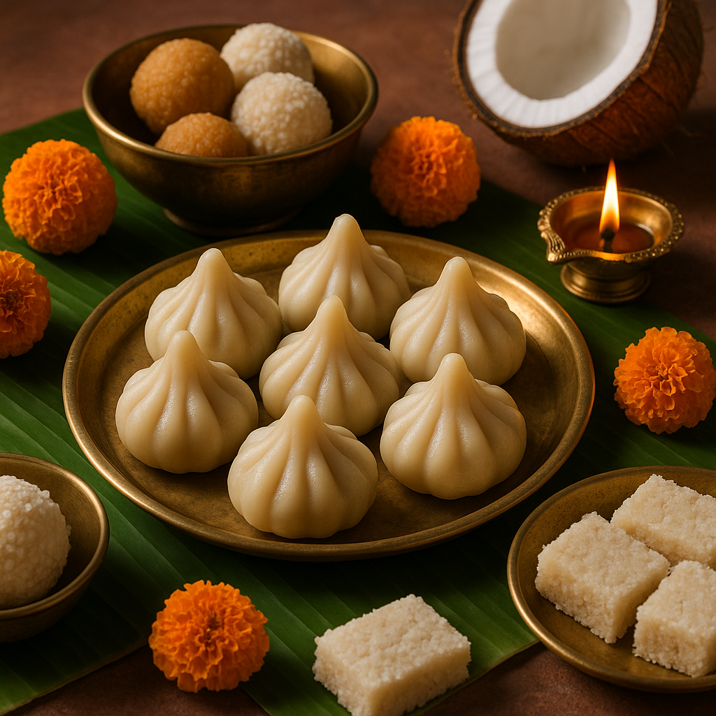 Modak and sweets prepared for Ganesh Chaturthi 2026