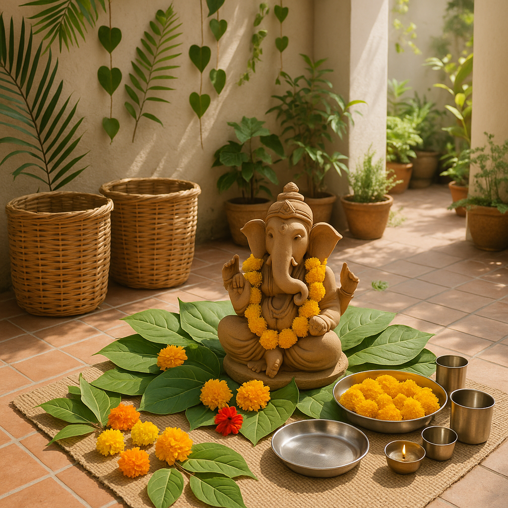 Eco-friendly Ganesh Chaturthi 2026 celebration setup