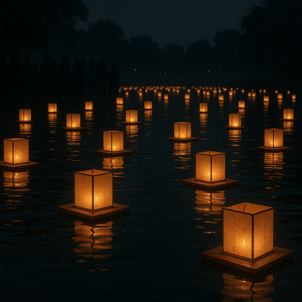 Floating lanterns during Obon 2026 Toro Nagashi ceremony