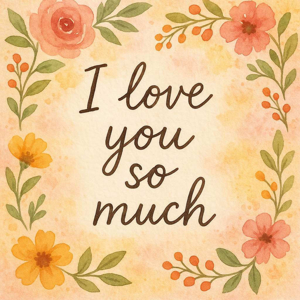 beautiful handwritten love note on a table